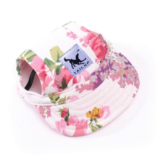 Pink Floral Pet Hat - Pet Panache Boutique