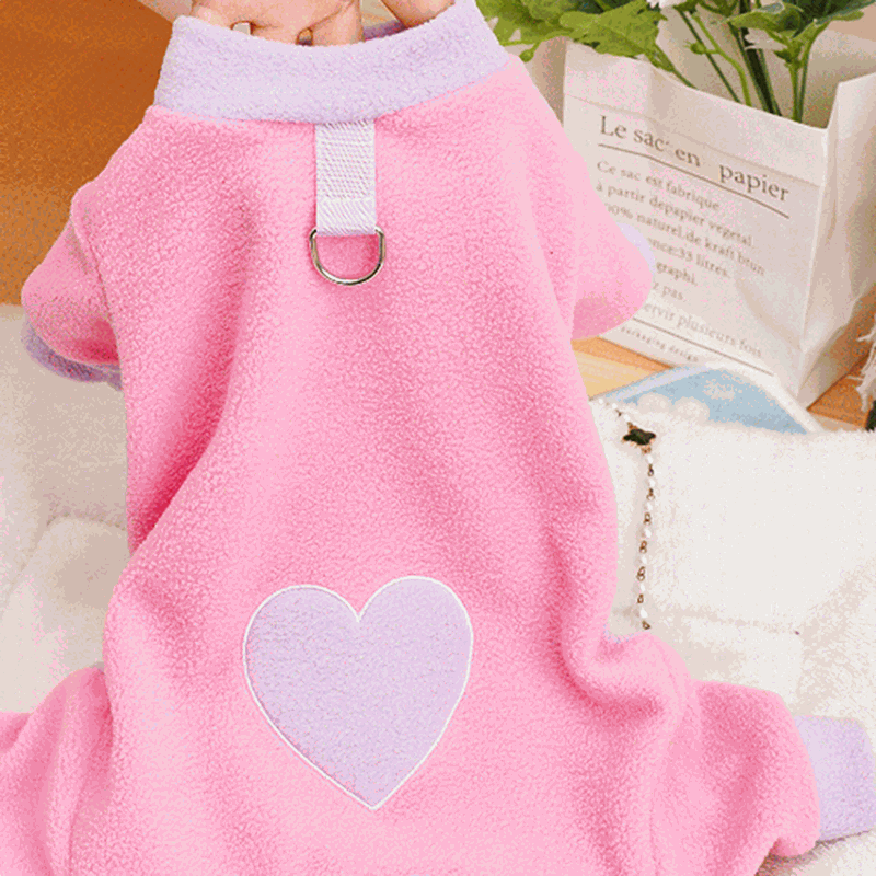 Pink Heart Pet Pajamas - Pet Panache Boutique