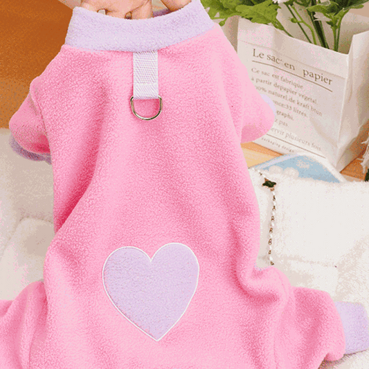 Pink Heart Pet Pajamas - Pet Panache Boutique