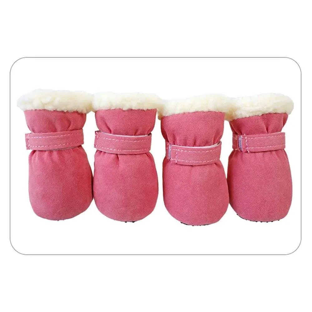 Pink Suede Pet Boots - Pet Panache Boutique