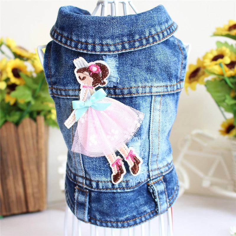Princess Denim Pet Vest - Pet Panache Boutique