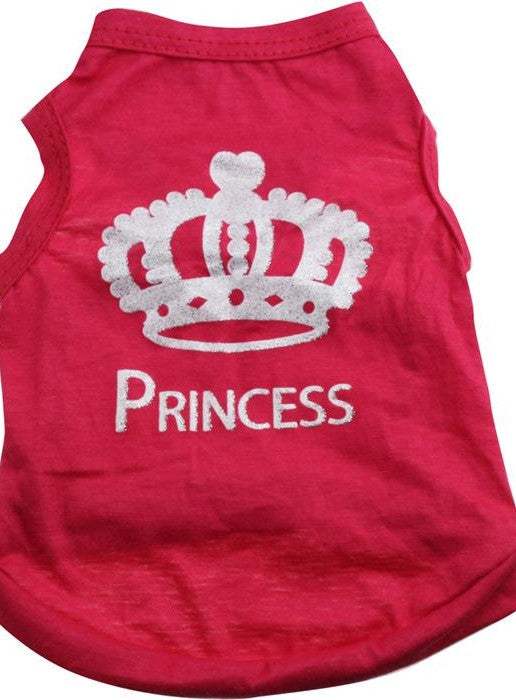 Princess Red Pet Shirt - Pet Panache Boutique