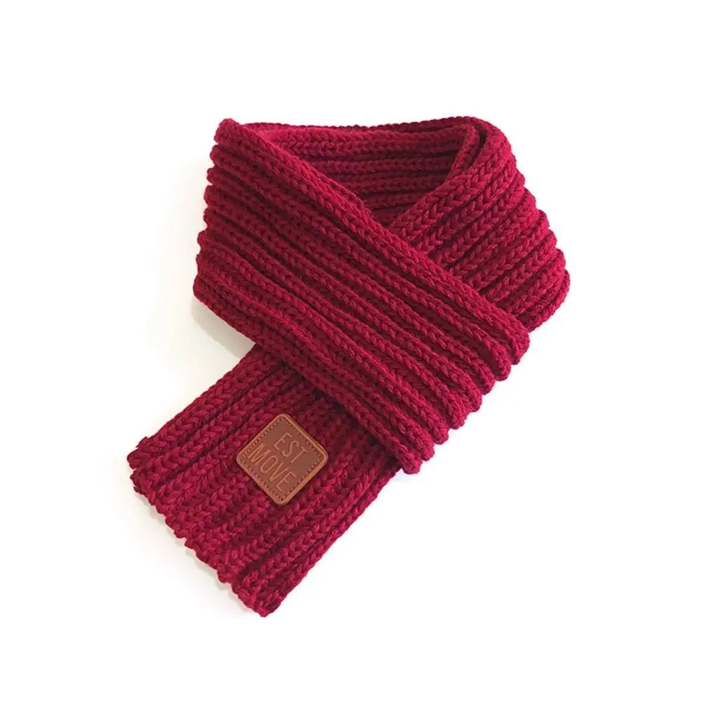 Red Knit Pet Scarf - Pet Panache Boutique