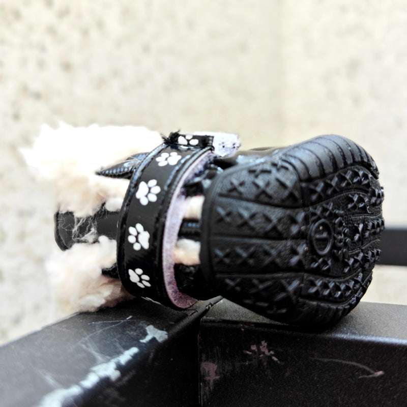 Red or Black Paten Leather Pet Boots - Pet Panache Boutique