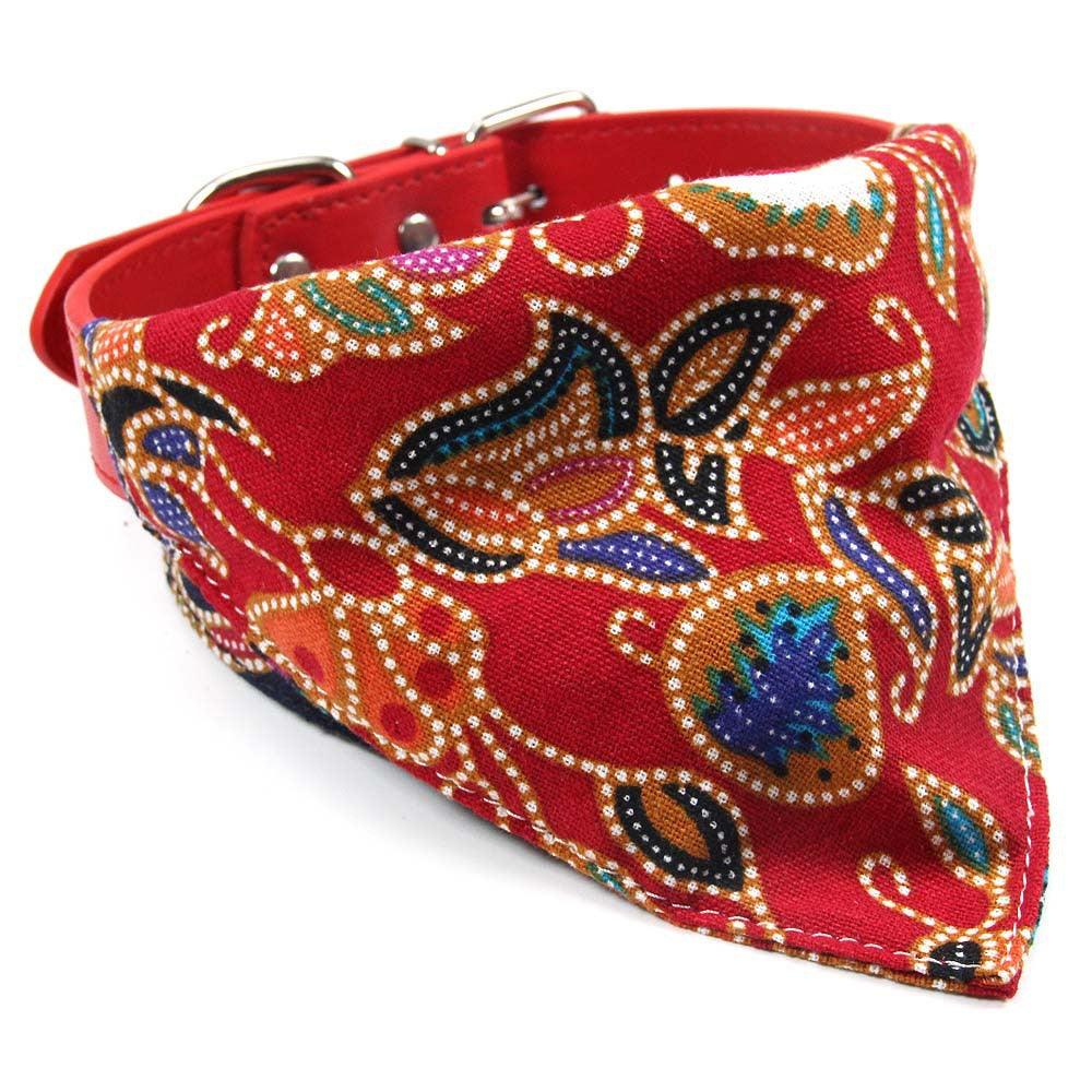 Red Paisley Pet Bandanna - Pet Panache Boutique