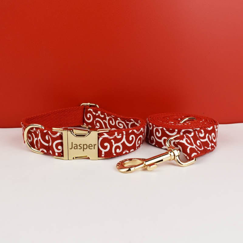 Red Scroll - Pet Panache Boutique