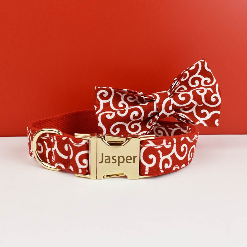 Red Scroll - Pet Panache Boutique