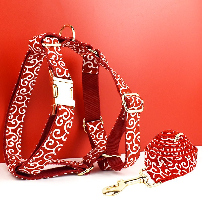 Red Scroll - Pet Panache Boutique