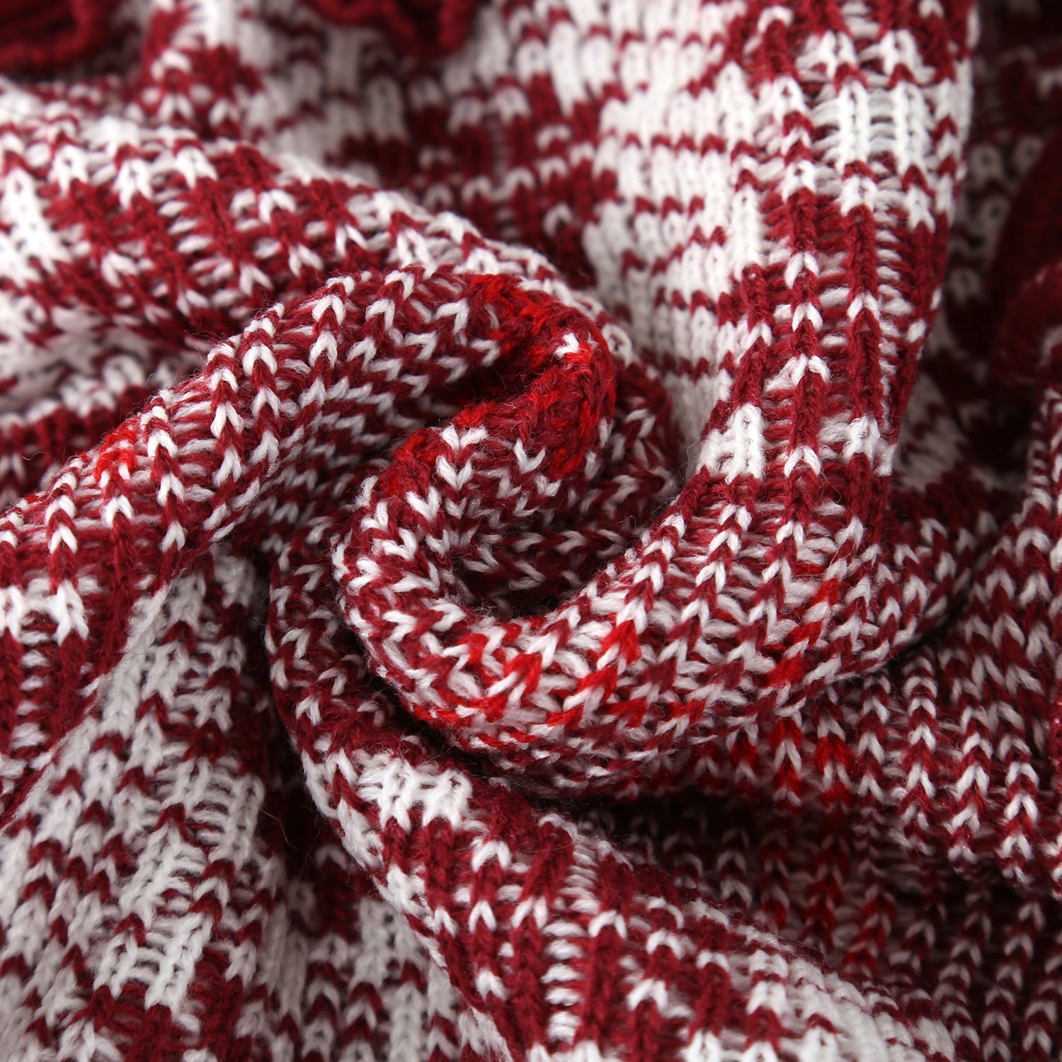 Red Snowflake Knit Pet Jacket with Reindeer Hoodie - Pet Panache Boutique