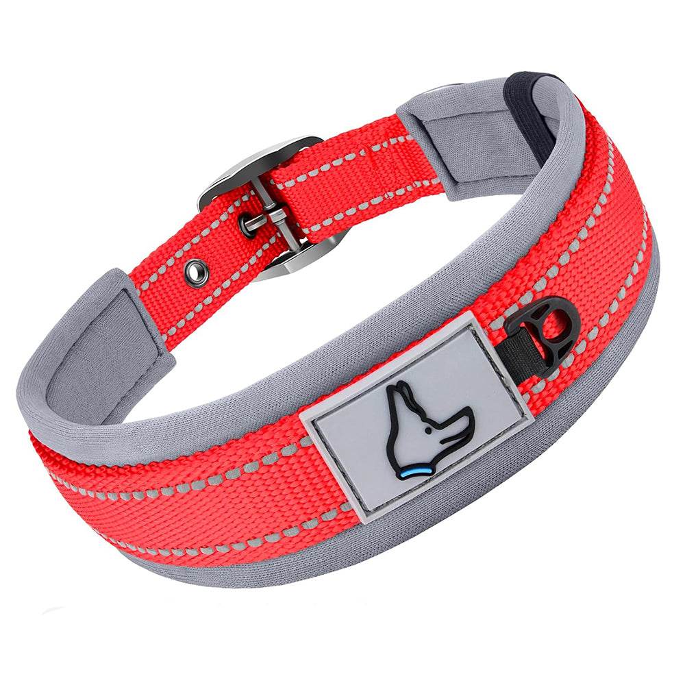 Reflective Padded Pet Collar - Pet Panache Boutique