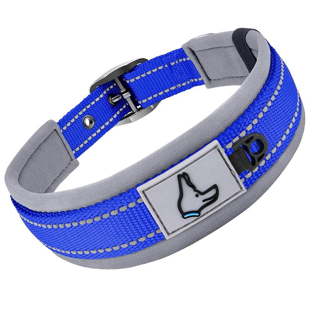 Reflective Padded Pet Collar - Pet Panache Boutique