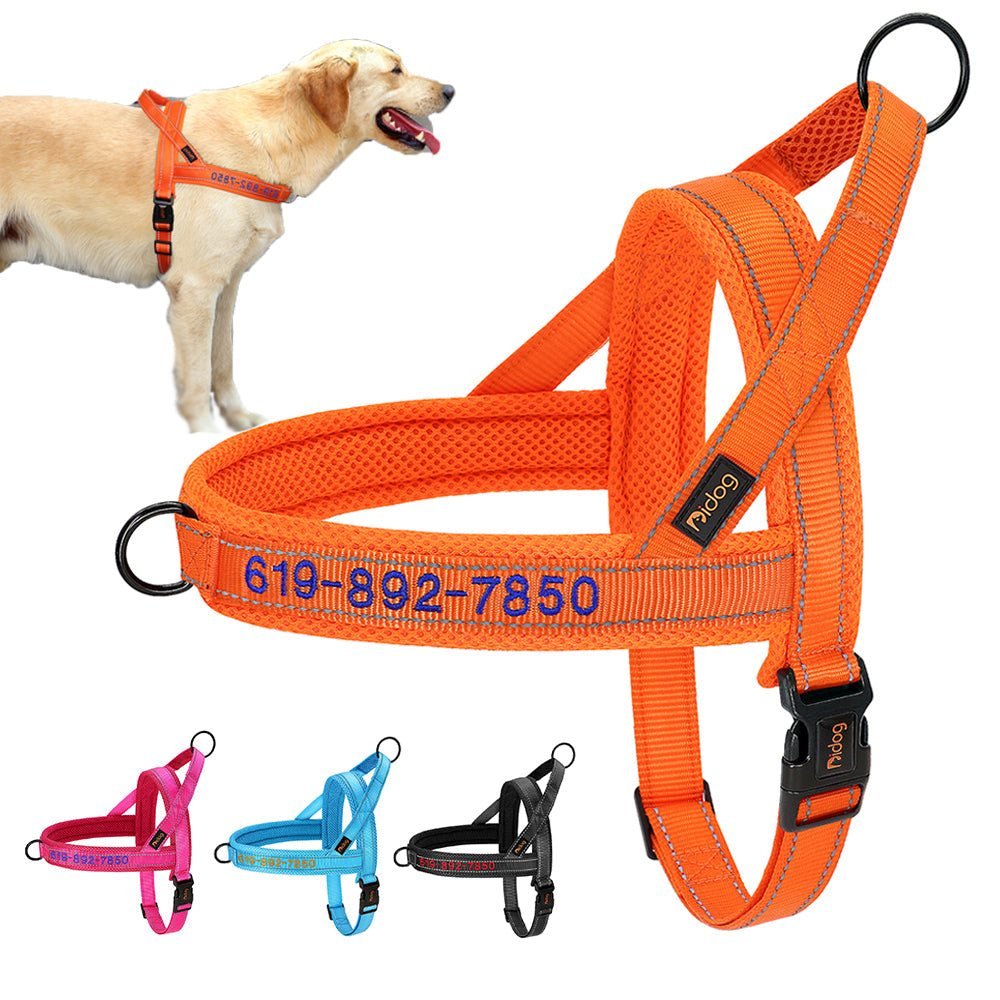 Reflective Personalized Pet Harness - Pet Panache Boutique