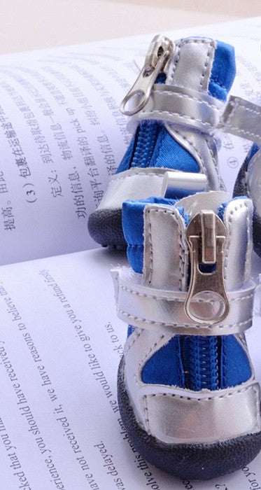 Reflective Royal Blue Pet Shoes - Pet Panache Boutique