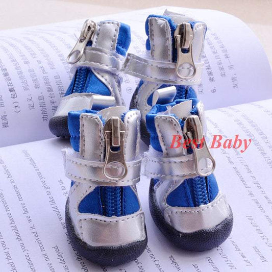 Reflective Royal Blue Pet Shoes - Pet Panache Boutique