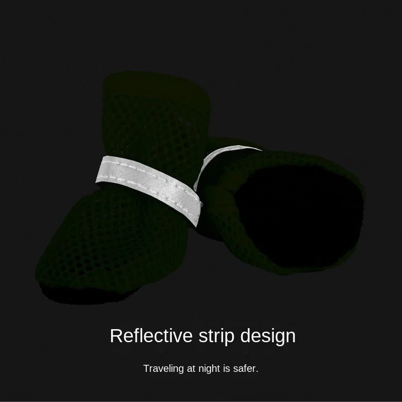 Reflective Water - Resistant Non - Slip Pet Rainboots - Pet Panache Boutique