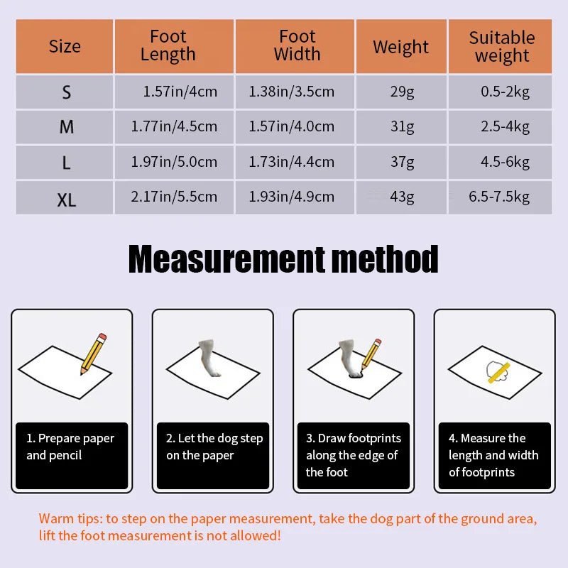 Reflective Water - Resistant Non - Slip Pet Rainboots - Pet Panache Boutique