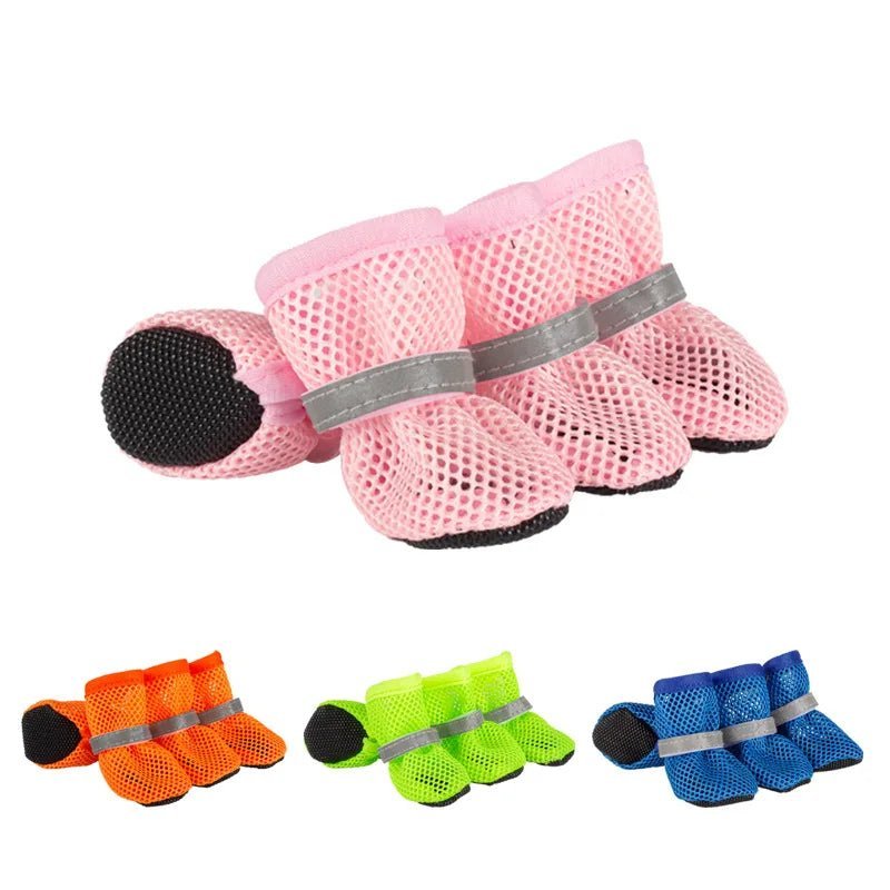 Reflective Water - Resistant Non - Slip Pet Rainboots - Pet Panache Boutique