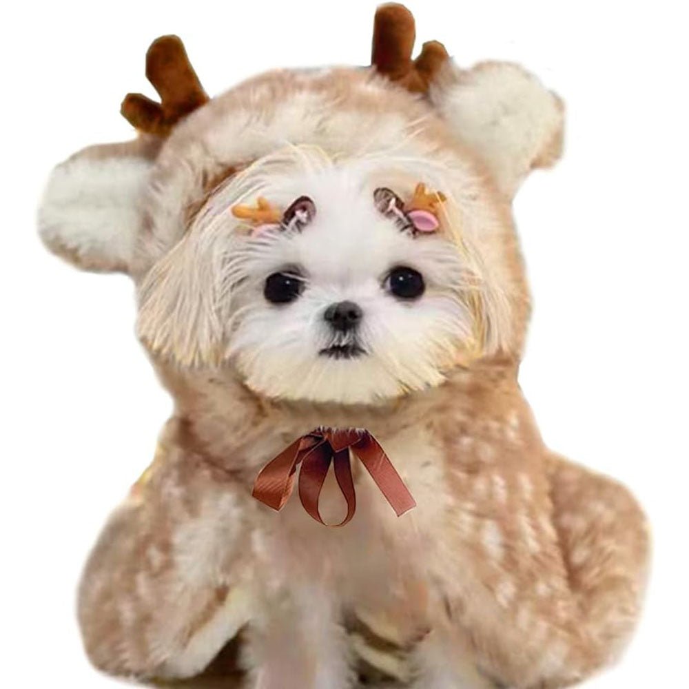 Reindeer Antler Hoodie Pet Cape - Pet Panache Boutique