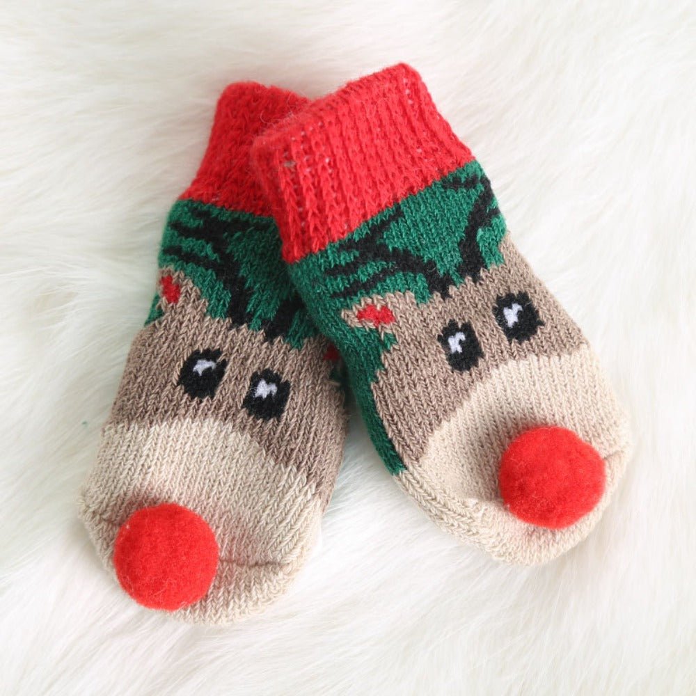 Reindeer Pet Dog Booties - Pet Panache Boutique