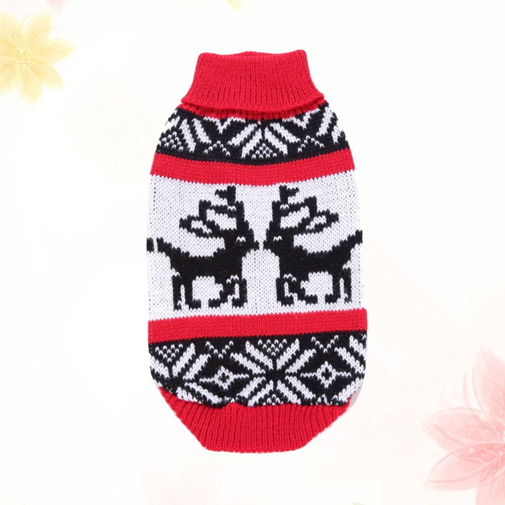 Reindeer & Snowflake Pet Sweater Vest - Pet Panache Boutique