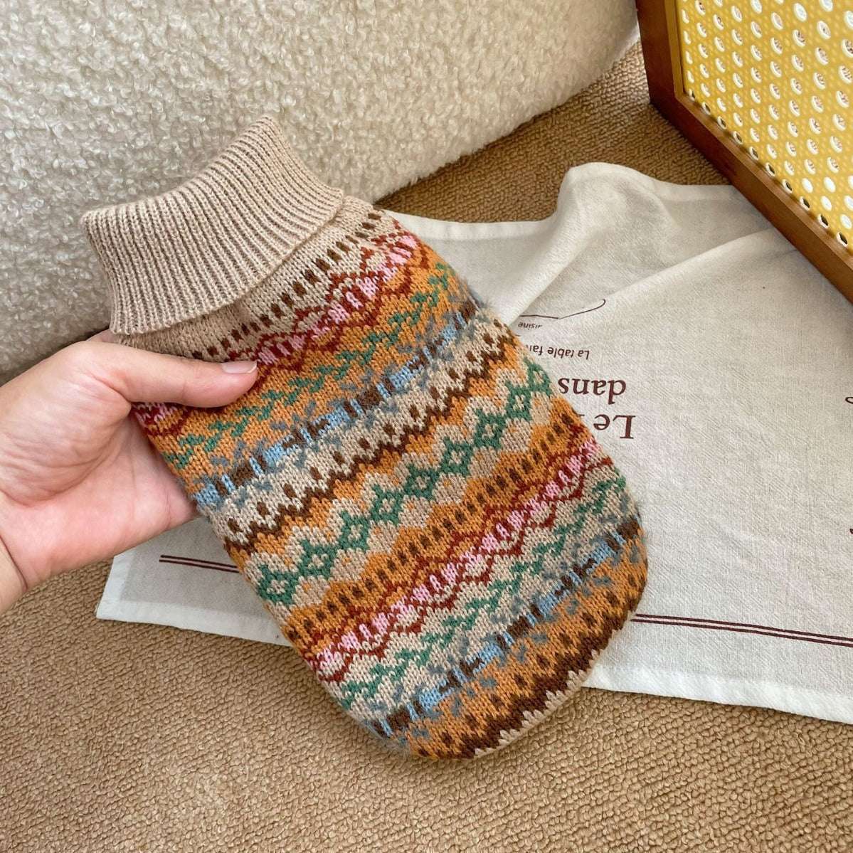 Retro Stripe Pet Sweater - Pet Panache Boutique