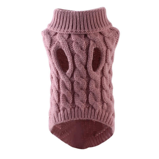 Rose Pink Knit Sweater - Pet Panache Boutique