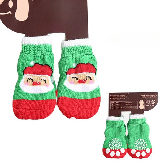 Santa Claus Pet Dog Booties - Pet Panache Boutique