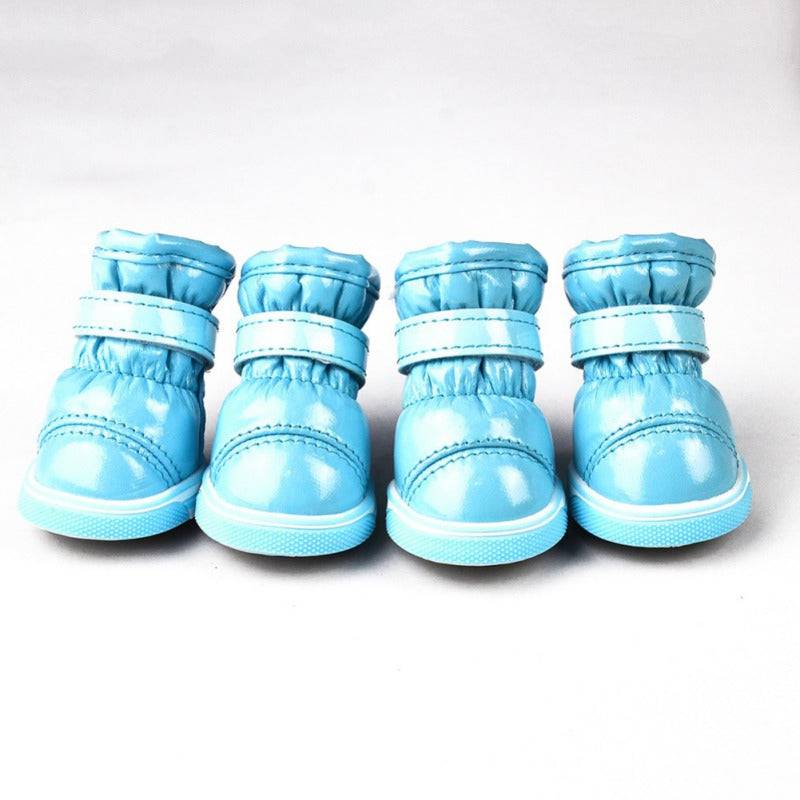 Silver & Blue Pet Boots - Pet Panache Boutique