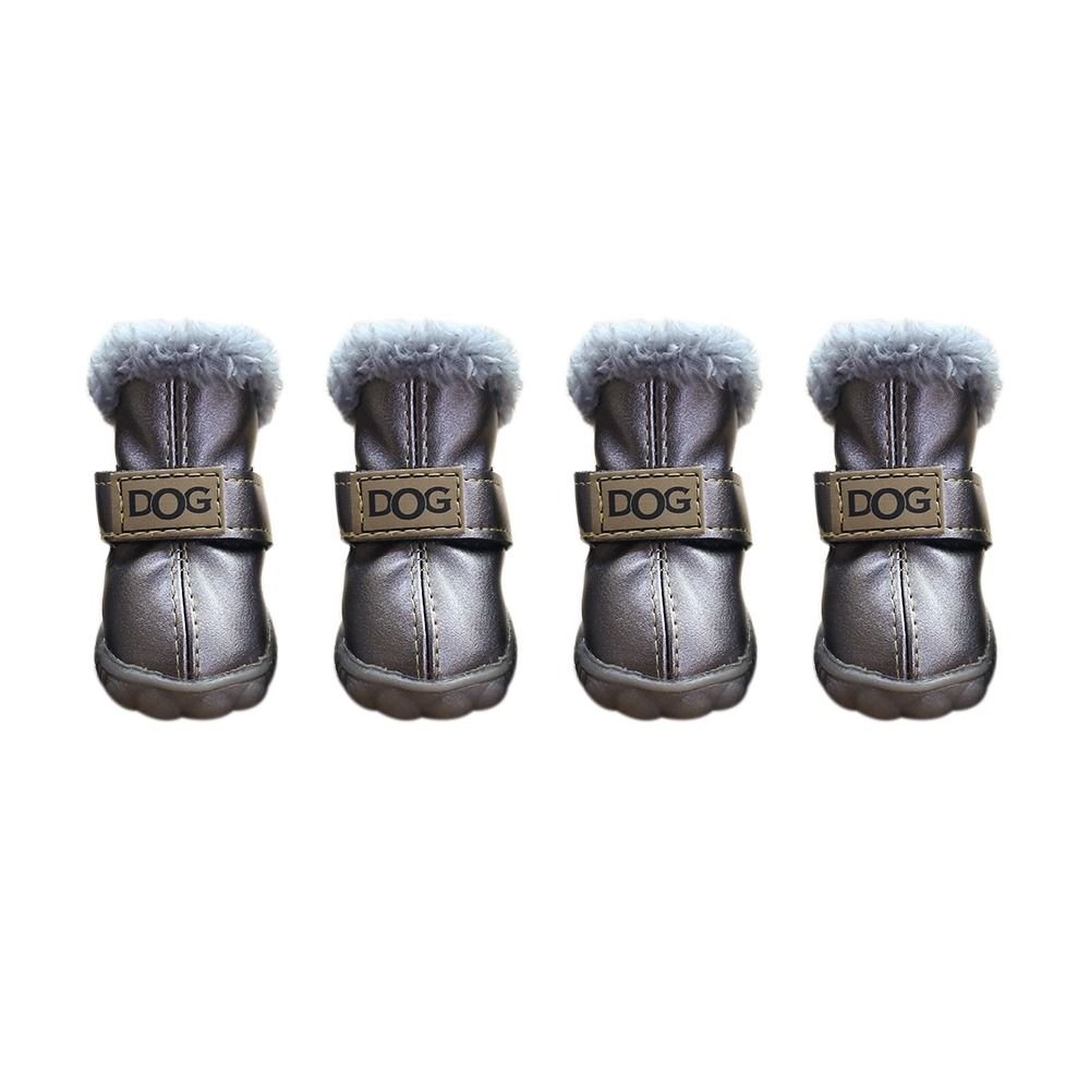 Silver Gray "DOG" Pet Boots - Pet Panache Boutique