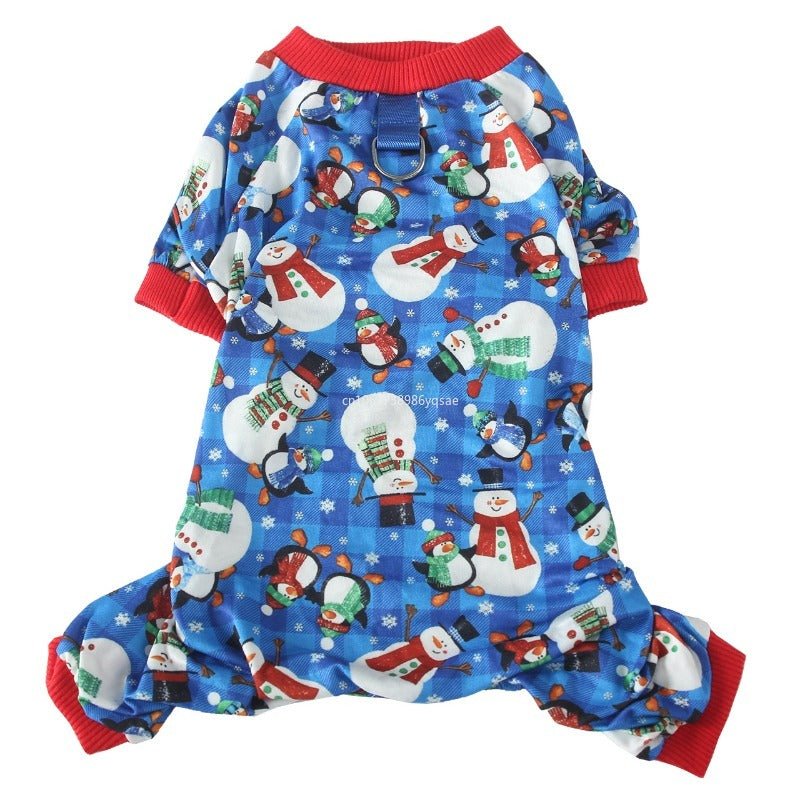 Snowman Pet Pajamas - Pet Panache Boutique