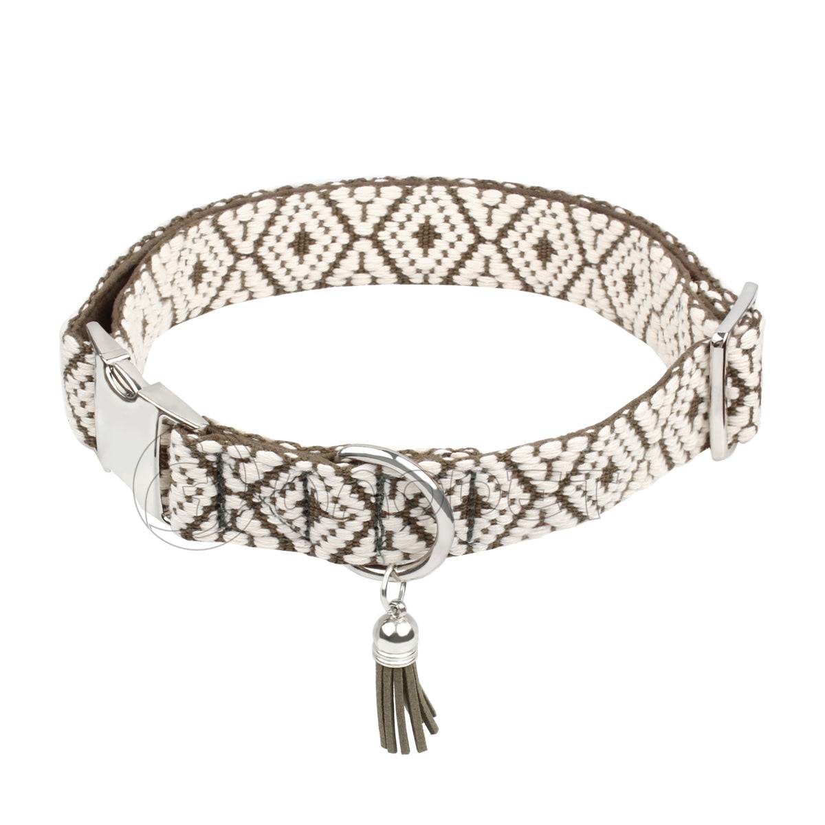 Southwest Pet Collar with Tassel Charm - Pet Panache Boutique