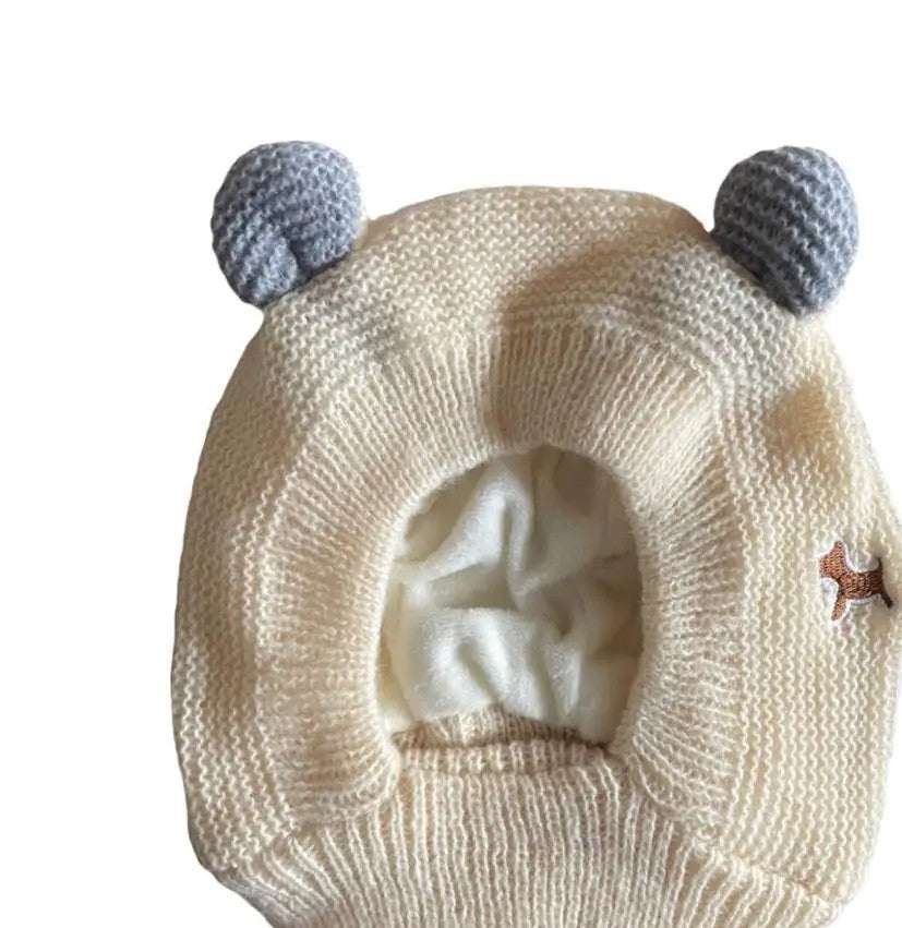 White Knit Pet Hat - Pet Panache Boutique
