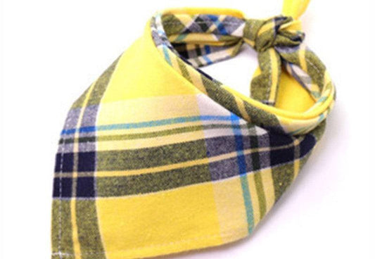 Yellow Plaid Pet Color - Pet Panache Boutique